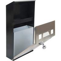 Cendrier, Montage mural, Acier inoxydable, Capacit&eacute; 1 Litre, Hauteur 11-4/5" Dufferin Supply