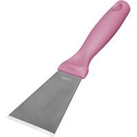 Large Stainless Steel Scraper, Pink, 3" W x 9" L Dufferin Supply