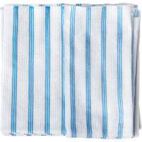 Disposable Single-Use Cloths, Microfibre, Blue/White Dufferin Supply