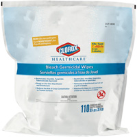 Healthcare&reg; Disinfecting Bleach Wipes Refill, 110 Count Dufferin Supply
