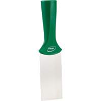 Handle-Mounted Stainless Steel Scraper, Green, 2" W x 8" L Dufferin Supply