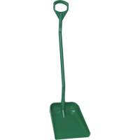 Ergonomic Large Blade Shovel, 51" Length, Plastic, Green Dufferin Supply