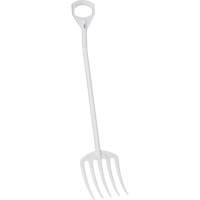 Hygienic Fork, 49" Length, Plastic, White Dufferin Supply