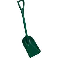 One-Piece Metal Detectable Shovel, 10" x 14" Blade, 37-1/2" Length, Plastic, Green Dufferin Supply