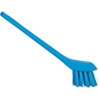Brosse avec rebord grattoir, Soies Ferme, Longueur de 6", Bleu Dufferin Supply