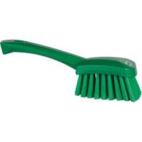 Brosse &agrave; r&eacute;curer avec manche court, Soies Doux, Longueur de 10-1/2", Vert Dufferin Supply