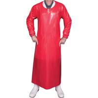 Top Dog 6 Mil. Gown, Large, Red, Polyurethane JP447 | Dufferin Supply