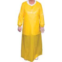 Top Dog 6 Mil. Gown, Large, Yellow, Polyurethane JP449 | Dufferin Supply