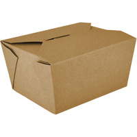 Kraft Take Out Food Containers, Corrugated, Recantgular JP919 | Dufferin Supply