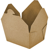 Kraft Take Out Food Containers, Corrugated, Recantgular JP919 | Dufferin Supply