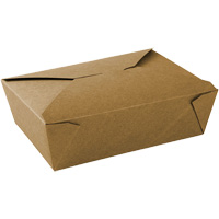 Kraft Take Out Food Containers, Corrugated, Recantgular JP920 | Dufferin Supply