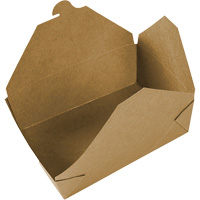 Kraft Take Out Food Containers, Corrugated, Recantgular JP920 | Dufferin Supply