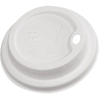 Compostable White Dome Sip Lids JP932 | Dufferin Supply