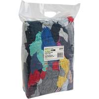 Recycled Material Wiping Rags, Cotton, Mix Colours, 10 lbs. Dufferin Supply