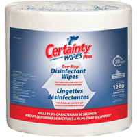 Plus Disinfectant Wipes, 8" x 6", 1200 Count Dufferin Supply