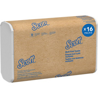 Scott<sup>®</sup> 100% Recycled Fiber Multifold Paper Towels, 1 Ply, 9-2/5" L x 9-1/5" W, 250 /Pack JQ121 | Dufferin Supply