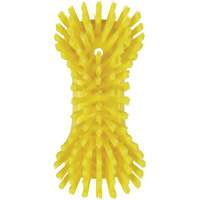 Hand Brush, Extra Stiff Bristles, 9-1/10" Long, Yellow Dufferin Supply