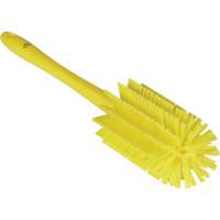 Medium Brush with Handle, Stiff Bristles, 17" Long, Yellow JQ187 | Dufferin Supply