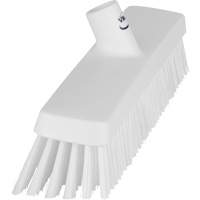 Push Broom Head, Fine/Stiff Bristles, 16-1/2", Polyester/Polypropylene, White Dufferin Supply