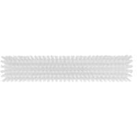 Push Broom Head, Fine/Stiff Bristles, 16-1/2", Polyester/Polypropylene, White Dufferin Supply