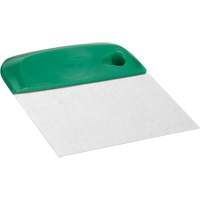 Flexible Stainless Steel Dough Cutter/Scraper, Green, 4-1/2" W x 5-3/4" L Dufferin Supply