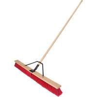 Balai-brosse &agrave; manche renforc&eacute;, 36", Moyen, Soies PVC Dufferin Supply