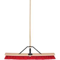 Balai-brosse &agrave; manche renforc&eacute;, 36", Moyen, Soies PVC Dufferin Supply