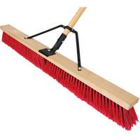 Balai-brosse &agrave; manche renforc&eacute;, 36", Moyen, Soies PVC Dufferin Supply