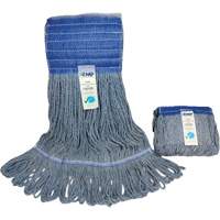 Wide-Band Mop Head, Antimicrobial/Floor Finishing/Specialty, Cotton/Rayon/Synthetic, Loop Style Dufferin Supply