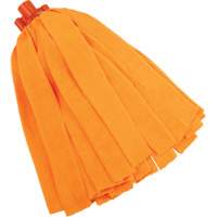Socket Mop, Orange, Microfibre, Cut Style Dufferin Supply