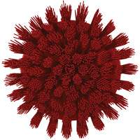 Brosse ronde HyDrive pour perceuse, Soies Tr&egrave;s ferme, Longueur de 3-1/10", Rouge Dufferin Supply