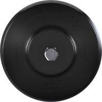 Brosse ronde HyDrive pour perceuse, Soies Tr&egrave;s ferme, Longueur de 3-1/10", Noir Dufferin Supply