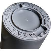Grey Titan Garbage Container, Plastic, 20 US gal. Dufferin Supply