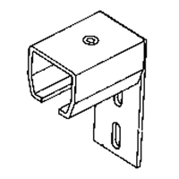 Curtain Partition Wall Mount End Connector Dufferin Supply