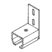Curtain Partition Wall Mount End Connector Dufferin Supply