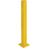 Heavy-Duty Bollards, Steel, 48" H x 4" W, Yellow Dufferin Supply
