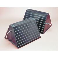 Wheel Chock, 9" x 8" x 6", Black Dufferin Supply