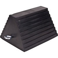 Wheel Chock, 9" x 8" x 6", Black Dufferin Supply