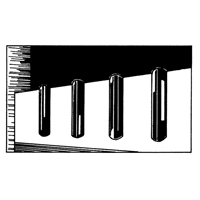 Extruded Rubber Dock Fenders, Rubber, 4-1/2" W x 12" L x 3-3/4" D Dufferin Supply
