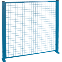 Perimeter Guards - Mesh Style, 4' H x 4' W, Blue Dufferin Supply