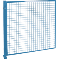 Perimeter Guards - Mesh Style, 4' H x 4' W, Blue Dufferin Supply