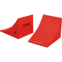 Cales-roue pour usage g&eacute;n&eacute;ral, Polyur&eacute;thane, Orange, 8" la x 11-1/4" p x 8-1/4" h Dufferin Supply