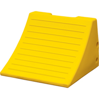Cales-roue robustes, Polyur&eacute;thane, Jaune s&eacute;curit&eacute;, 15-1/10" la x 15" p x 11" h Dufferin Supply
