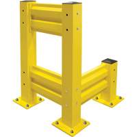 Barri&egrave;re de s&eacute;curit&eacute; de qualit&eacute; industrielle, Acier, 19" lo x 12" h, Jaune s&eacute;curit&eacute; OSHA Dufferin Supply