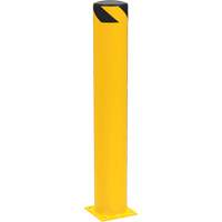 Safety Pipe Bollard, Steel, 42" H x 6-5/8" W, Yellow Dufferin Supply