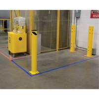 Safety Bollard, Steel, 42" H x 5-1/2" W, Yellow Dufferin Supply