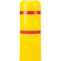 Polyethylene Bollard Cover, 4-1/2" Dia. x 52" L, Red/Yellow Dufferin Supply