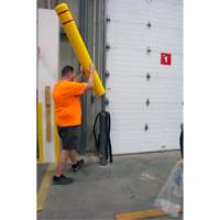 Polyethylene Bollard Cover, 6-5/8" Dia. x 60" L, Red/Yellow Dufferin Supply