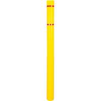 Polyethylene Bollard Cover, 4-1/2" Dia. x 64" L, Red/Yellow Dufferin Supply