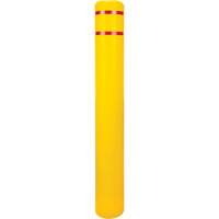 Polyethylene Bollard Cover, 6-5/8" Dia. x 52" L, Red/Yellow Dufferin Supply